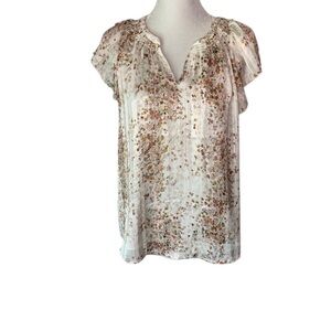 Joie Women’s Medium Floral Sheer Blouse